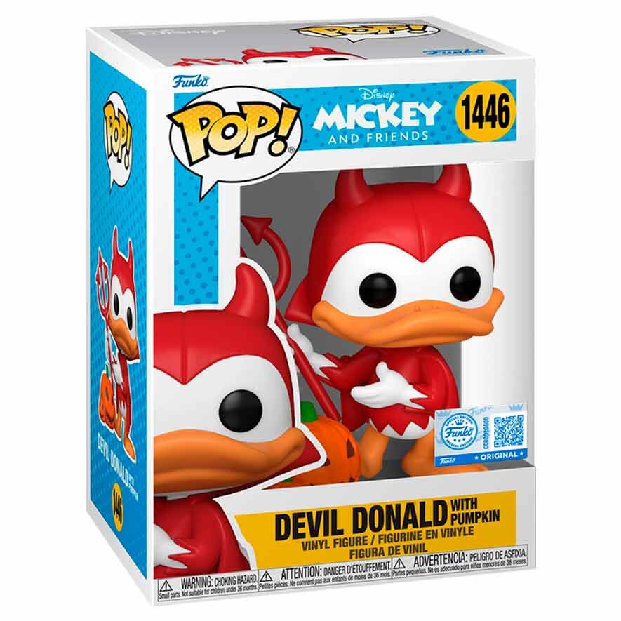 Imagen 1 - Figura Pop Disney Mickey And Friends Devil Donald With Pumpkin Exclusive