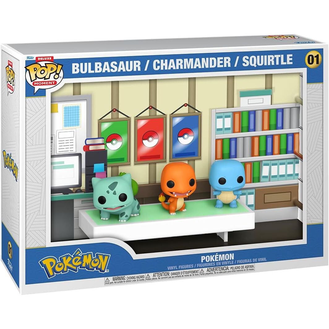 Imagen 1 - Figura Pop Moments Deluxe Pokemon 1996 Bulbasaur Charmander Squirtle