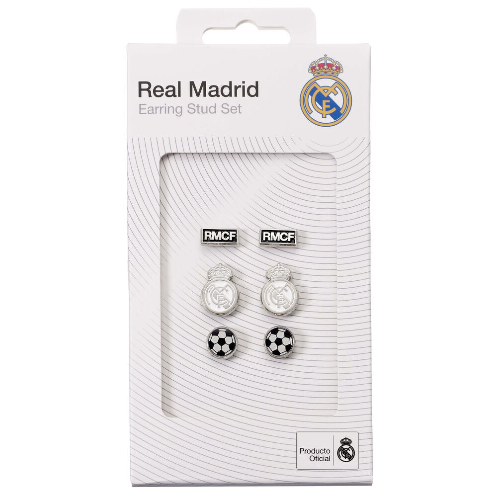 Imagen 1 - Set 3 Pares De Pendientes Real Madrid