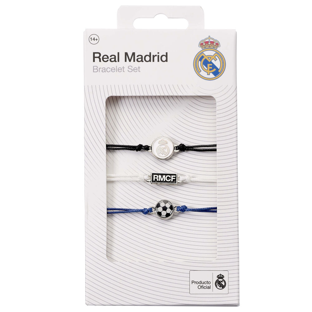 Imagen 1 - Set 3 Pulseras Amistad Real Madrid