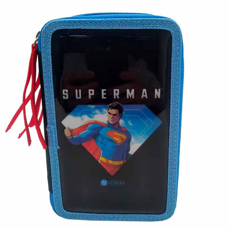 Imagen 1 - Plumier Superman Dc Comics Triple