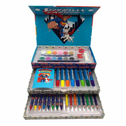 Imagen 2 - Maletin Papeleria Coloreable Superman Dc Comics