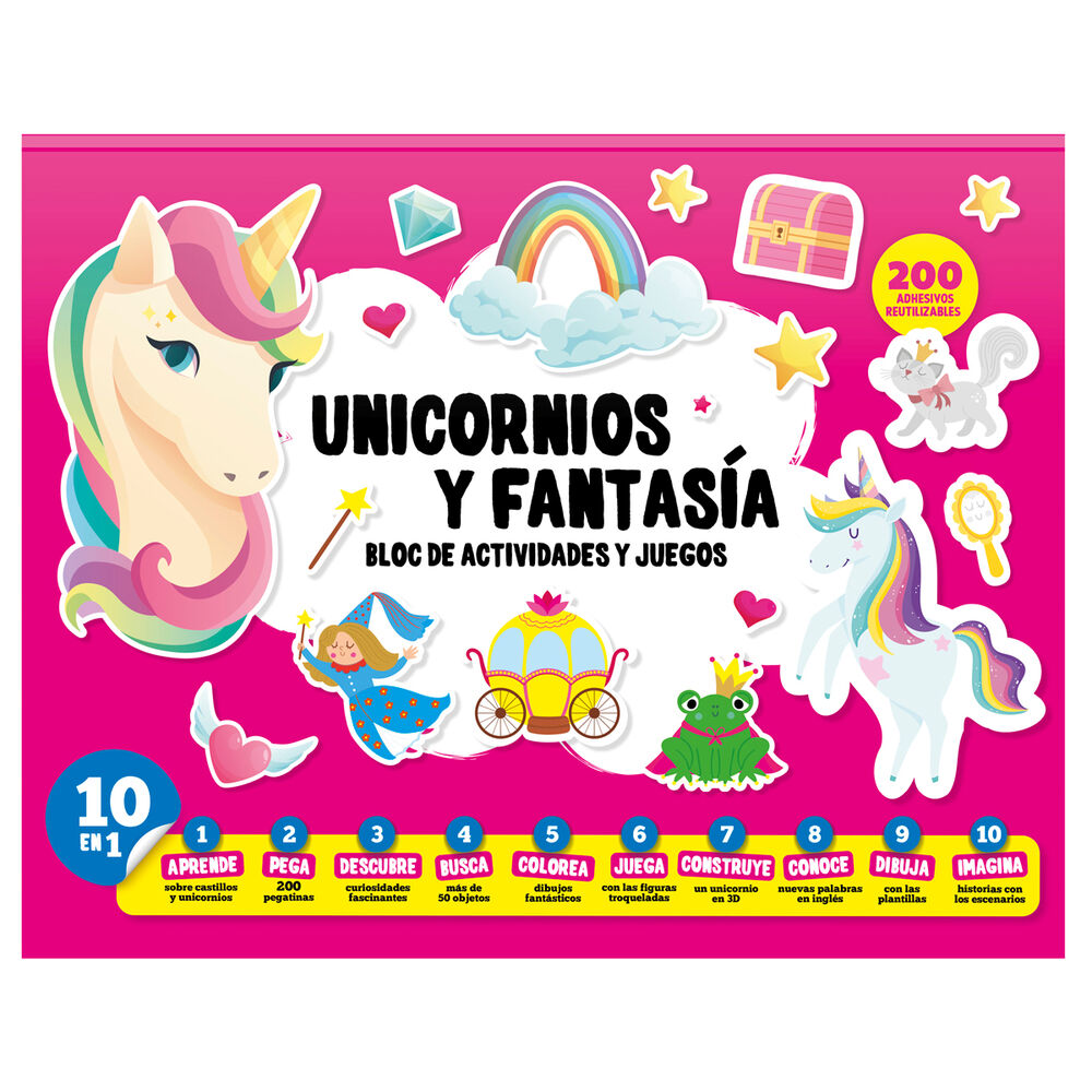 Imagen 1 - Bloc Actividades Unicornios Y Fantasia