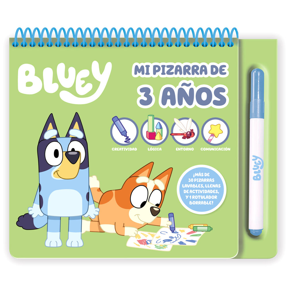 Imagen 1 - Mi Pizarra Actividades 3 Años Bluey Español