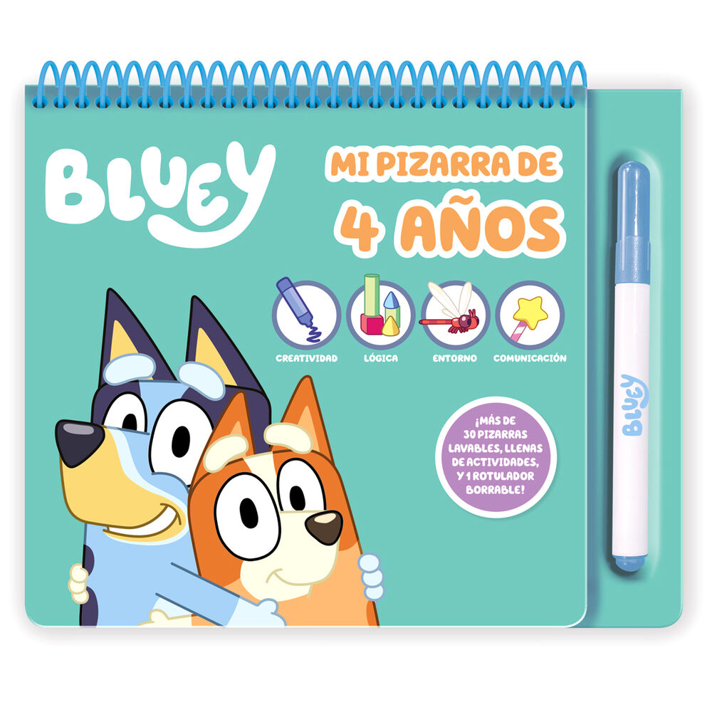 Imagen 1 - Mi Pizarra Actividades 4 Años Bluey Español