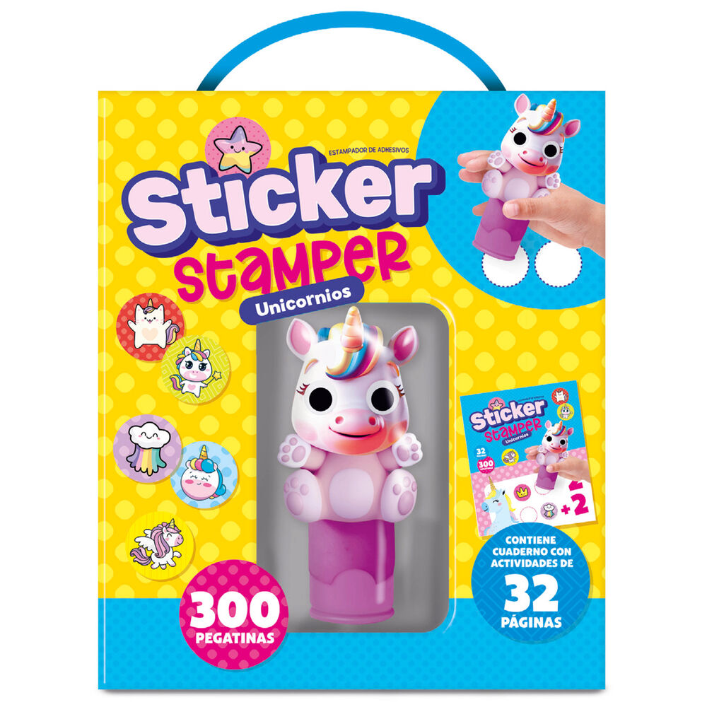 Imagen 1 - Kit Sticker Stamper Unicornios