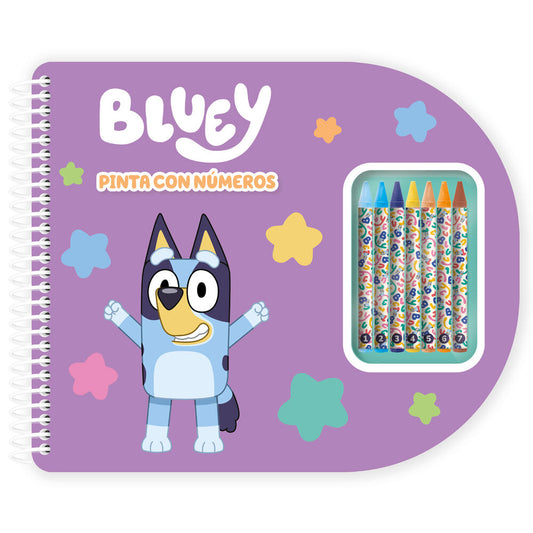 Imagen 1 - Libreta Pinta Con Numeros Bluey