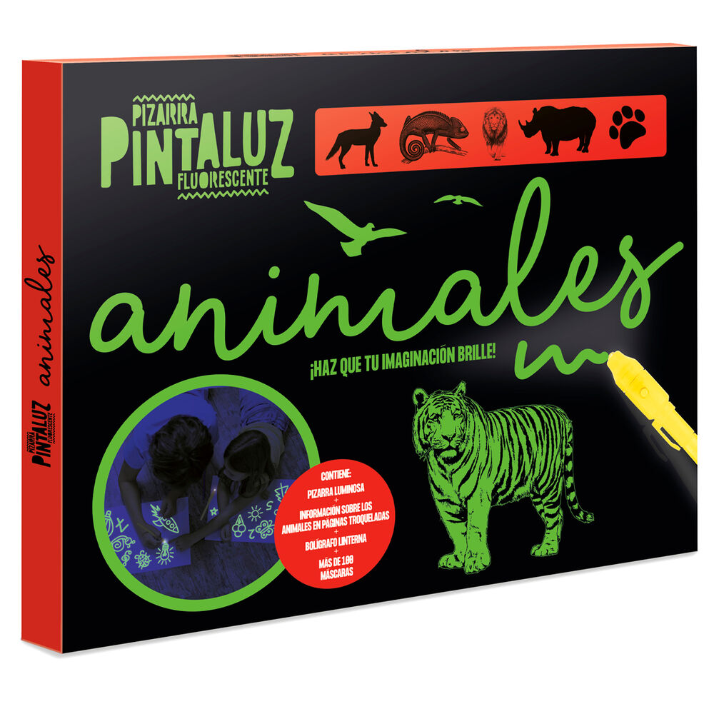 Imagen 1 - Pizarra Pintaluz Animales Español