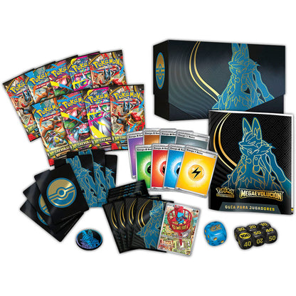 Imagen 6 - Estuche Juego Cartas Coleccionables Entrenador Elite Mega Evolucion Pokemon Español Surtido