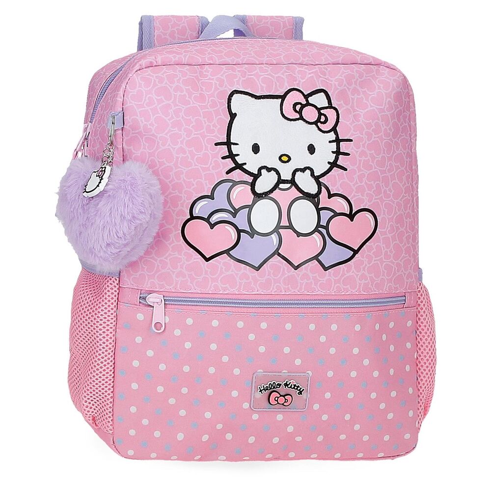 Imagen 1 - Mochila Hearts & Dots Hello Kitty 33Cm Adaptable