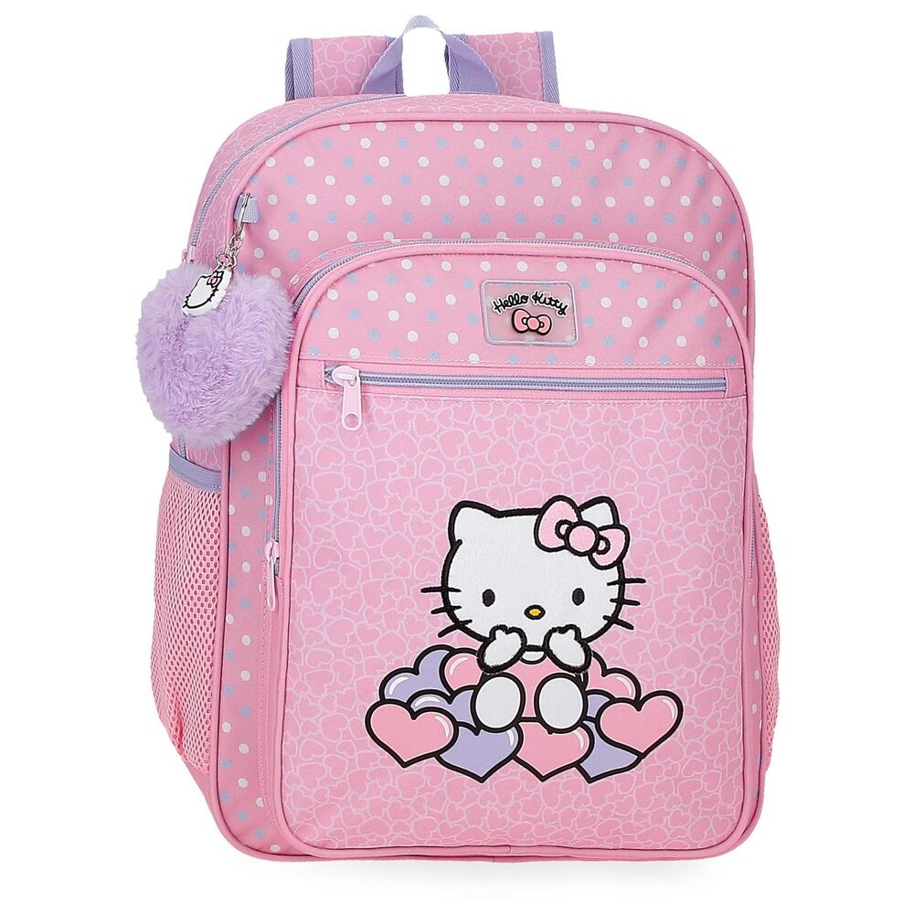 Imagen 1 - Mochila Hearts & Dots Hello Kitty 38Cm Adaptable