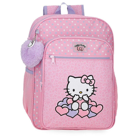 Imagen 1 - Mochila Hearts & Dots Hello Kitty 38Cm Adaptable