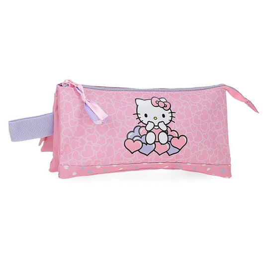 Imagen 1 - Portatodo Hearts & Dots Hello Kitty Triple