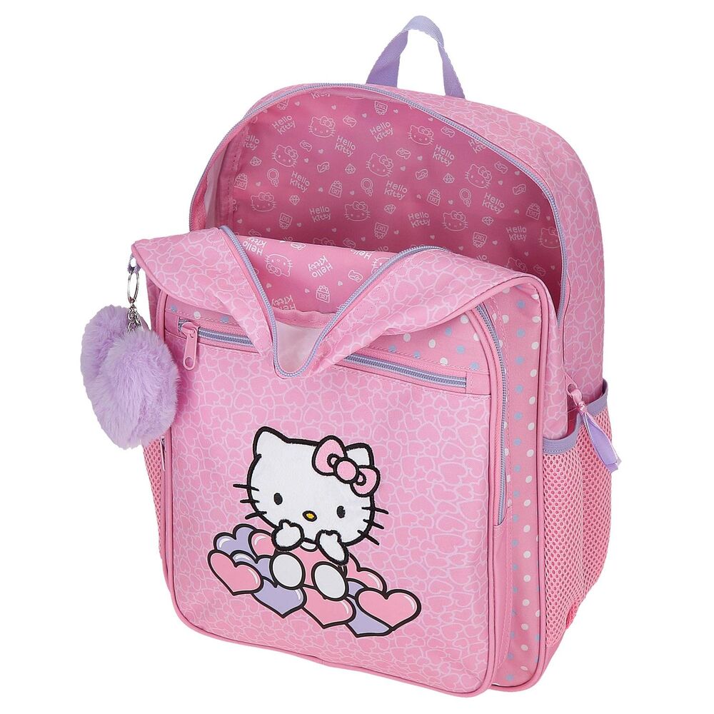 Imagen 4 - Mochila Hearts & Dots Hello Kitty 38Cm Adaptable