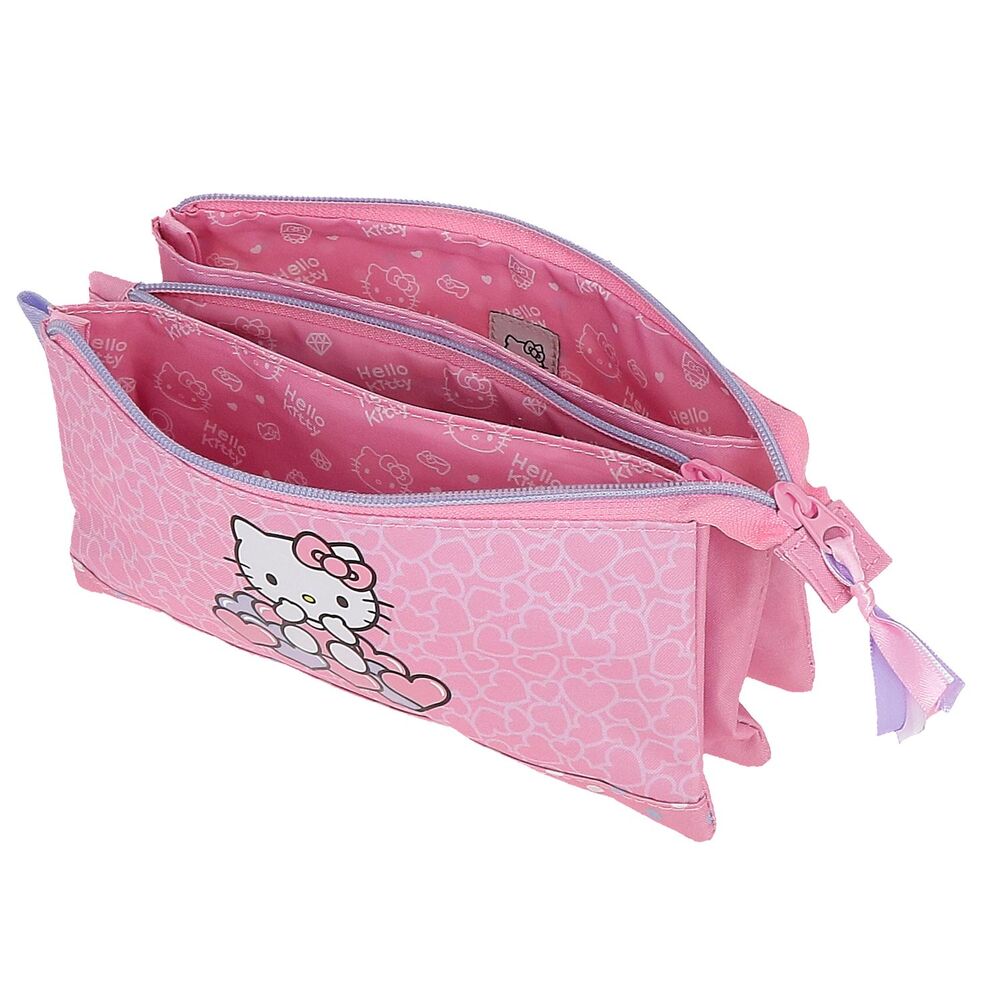 Imagen 4 - Portatodo Hearts & Dots Hello Kitty Triple