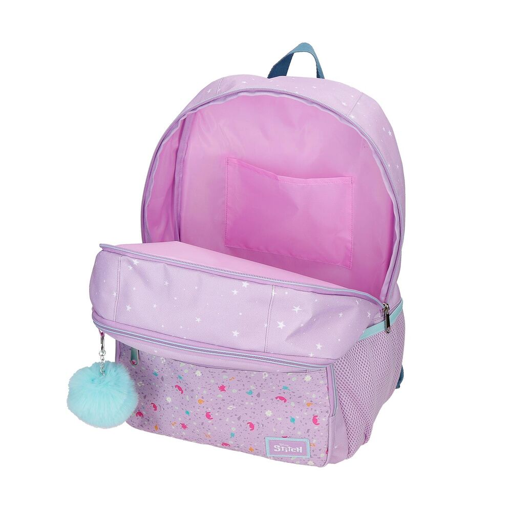 Imagen 4 - Mochila Lovely Stitch Disney 44Cm Adaptable