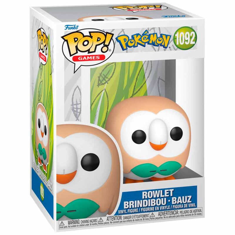 Imagen 1 - Figura Pop Pokemon Rowlet - Brindibou - Bauz