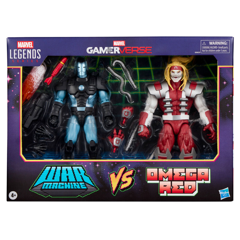 Imagen 1 - Blister 2 Figuras Marvel's War Machine Vs Marvel's Omega Red Gamerverse Marvel Legends Series 15Cm