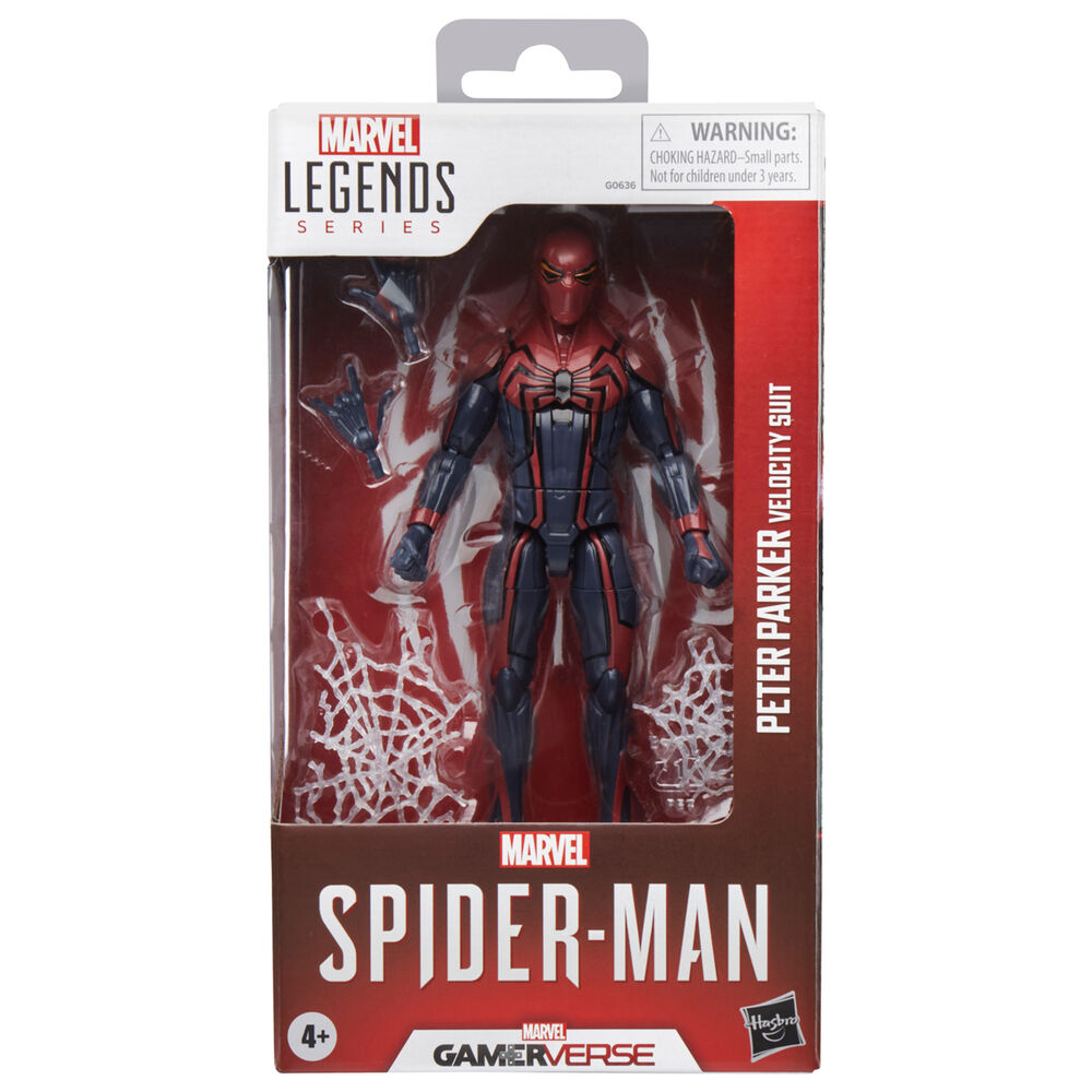 Imagen 1 - Figura Velocity Suit Peter Parker Spider-man Gamerverse Marvel Legends Series 15Cm