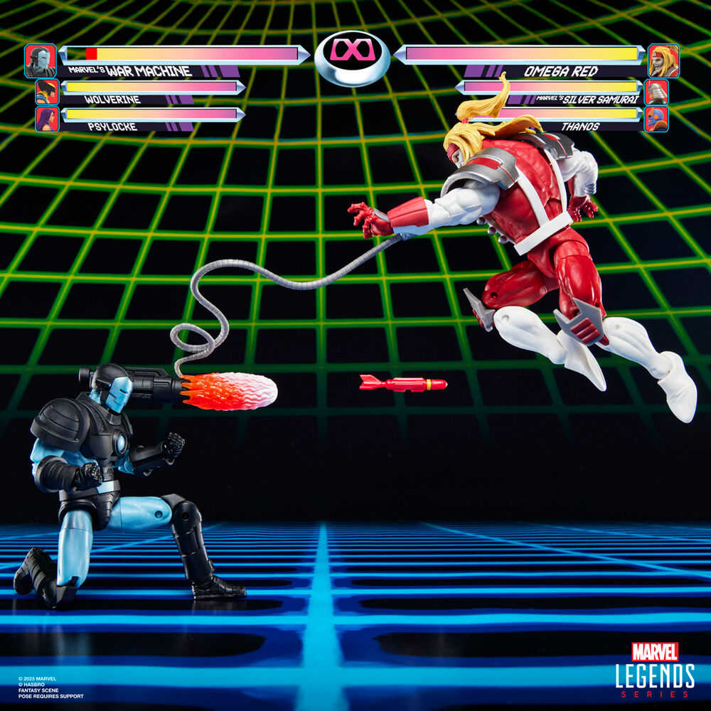 Imagen 5 - Blister 2 Figuras Marvel's War Machine Vs Marvel's Omega Red Gamerverse Marvel Legends Series 15Cm