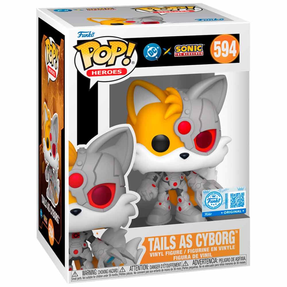 Imagen 1 - Figura Pop Sonic The Hedgehog Dc Comics Tails As Cyborg Exclusive
