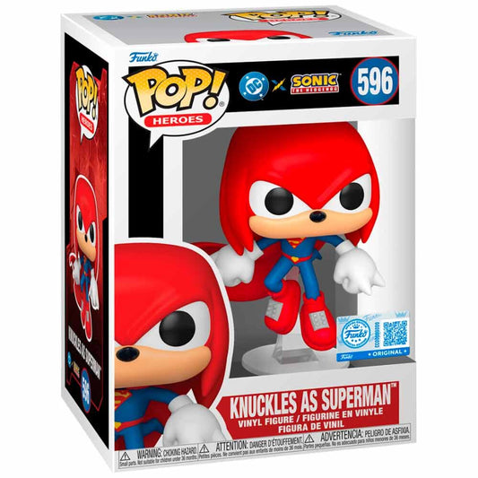 Imagen 1 - Figura Pop Sonic The Hedgehog Dc Comics Knuckles As Superman Exclusive