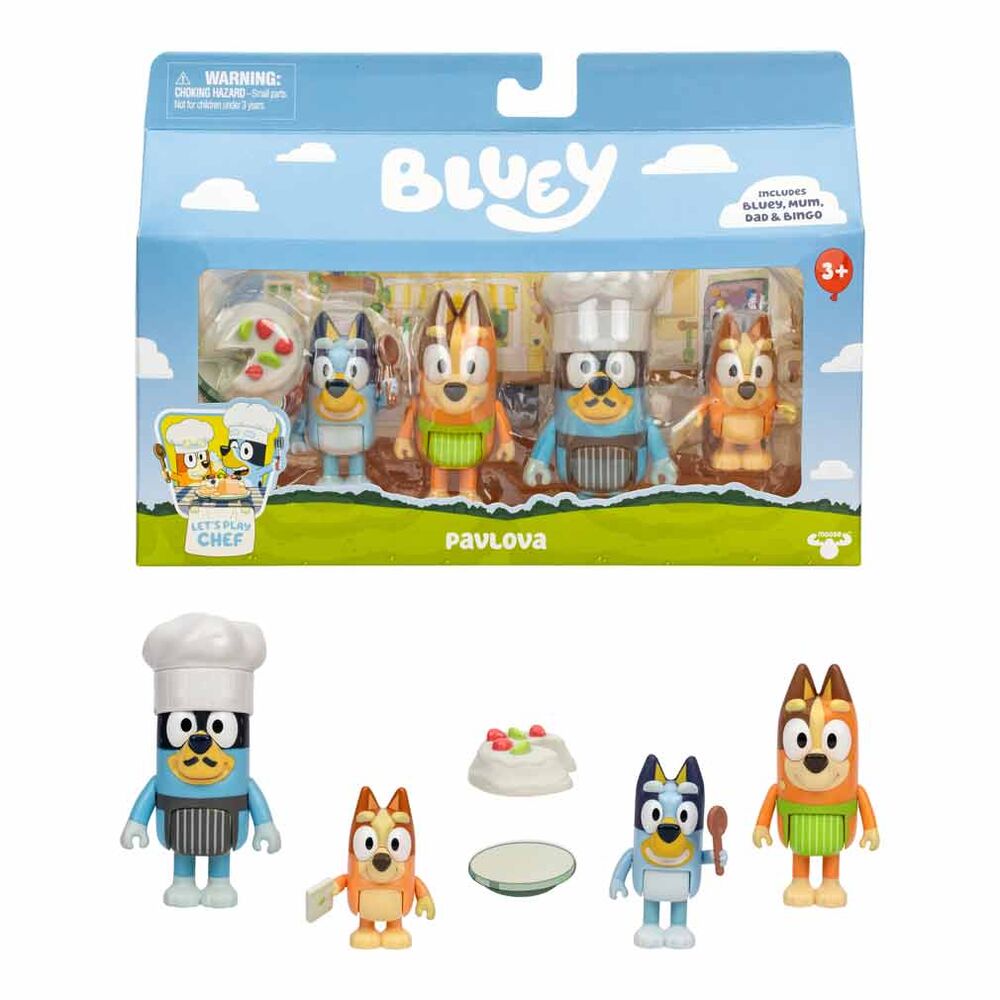 Imagen 1 - Blister 4 Figuras Lets Play Chet Bluey