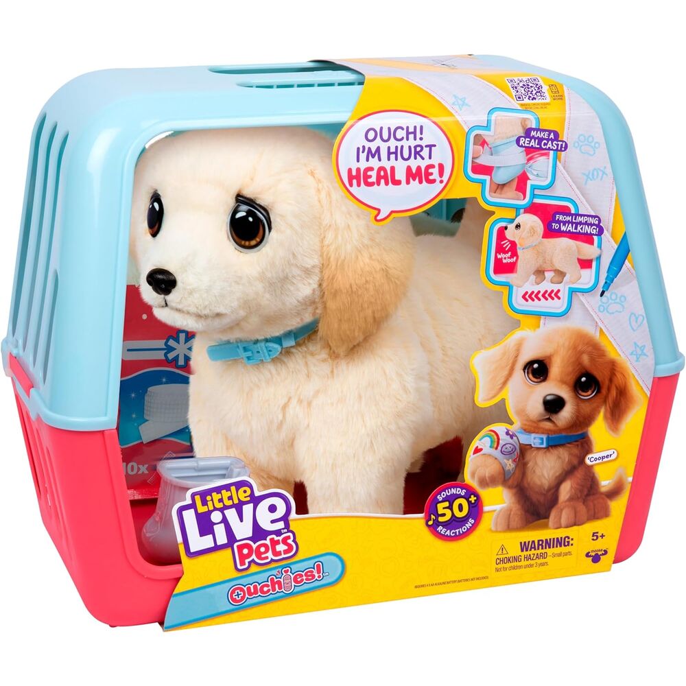 Imagen 1 - Peluche Perro Cooper The Retriever Ouchies Little Live Pets