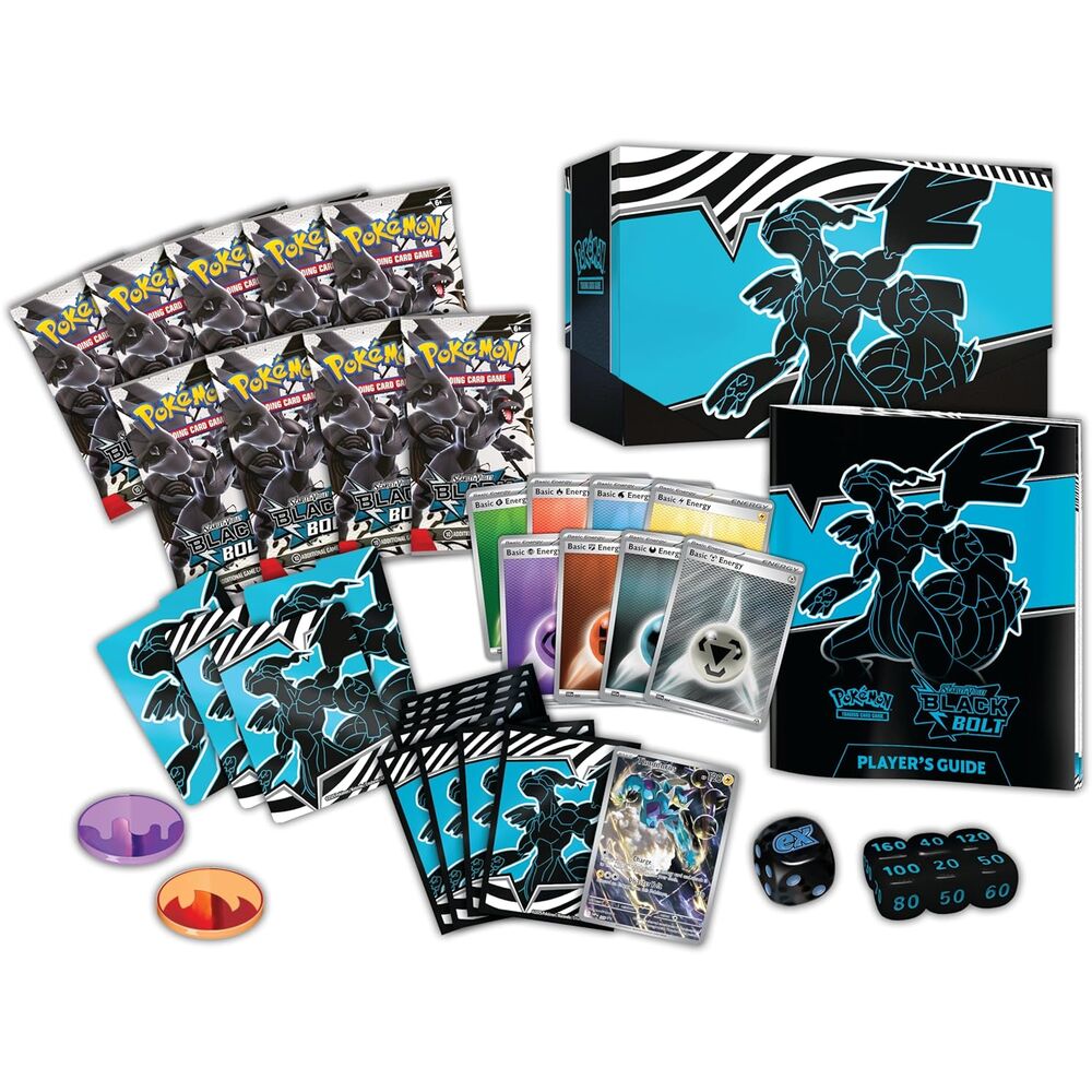 Imagen 2 - Estuche Entrenador Juego Cartas Coleccionables Fulgor Negro Pokemon Ingles