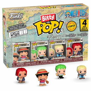 Imagen 1 - Blister 4 Figuras Bitty Pop One Piece Luffy