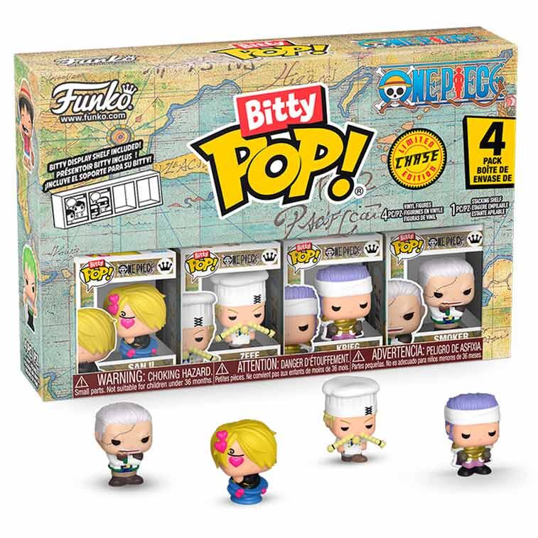 Imagen 2 - Blister 4 Figuras Bitty Pop One Piece Sanji