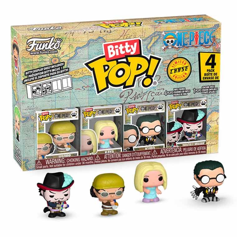 Imagen 2 - Blister 4 Figuras Bitty Pop One Piece Usopp