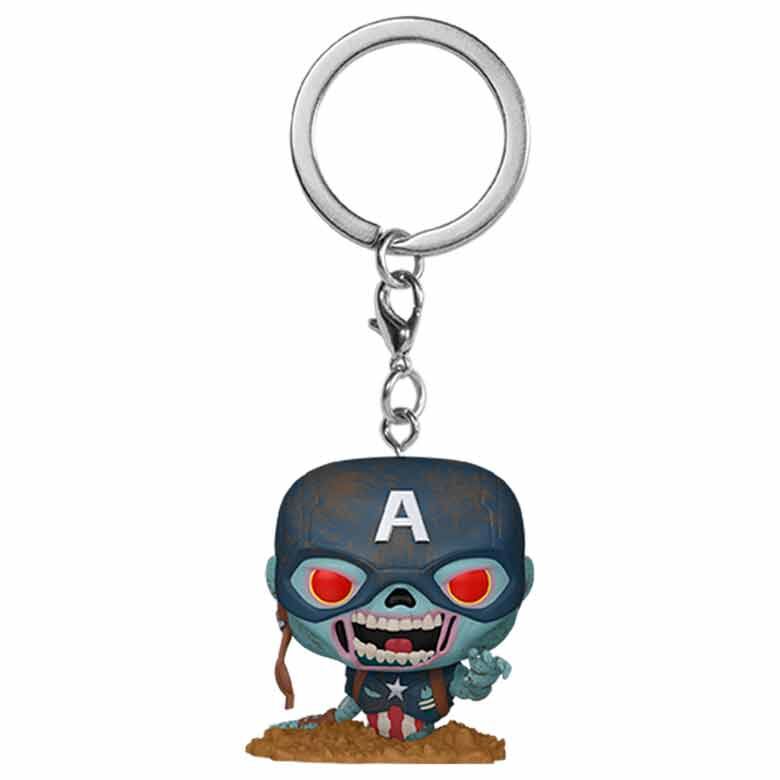 Imagen 1 - Llavero Pocket Pop Marvel - Marvel Zombies Capitan America