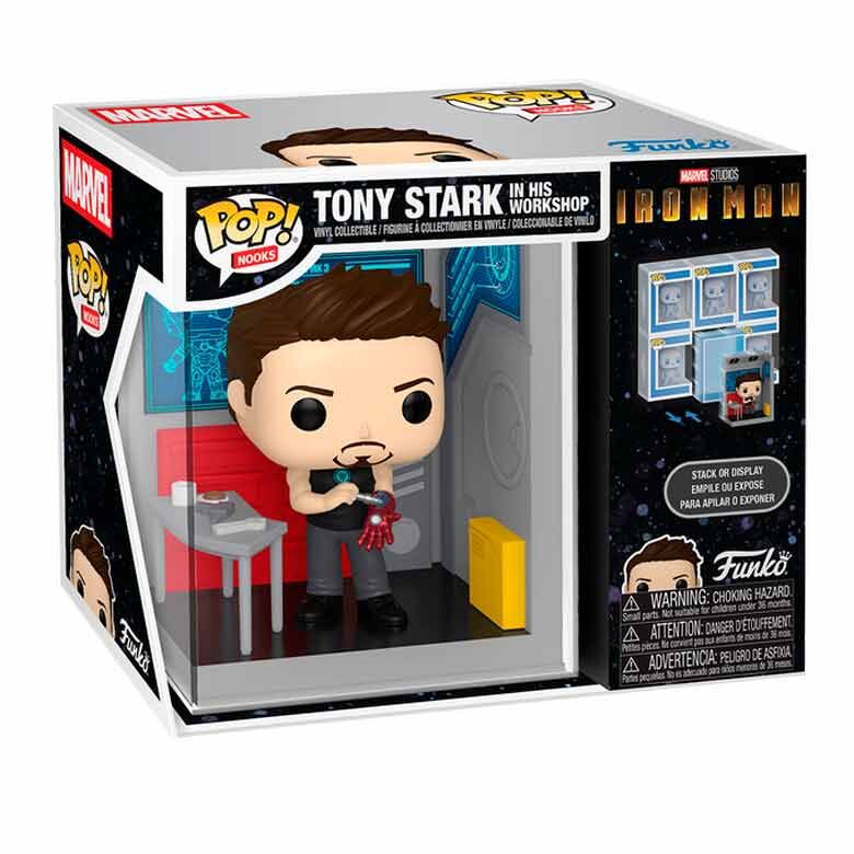 Imagen 2 - Figura Pop Nooks Marvel Tony Stark In His Workshop