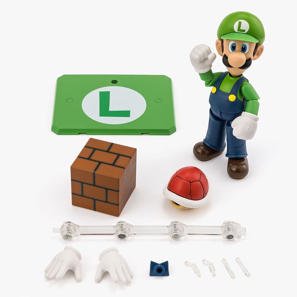 Imagen 2 - Figura S.h. Figuarts Luigi Super Mario Bros 10Cm