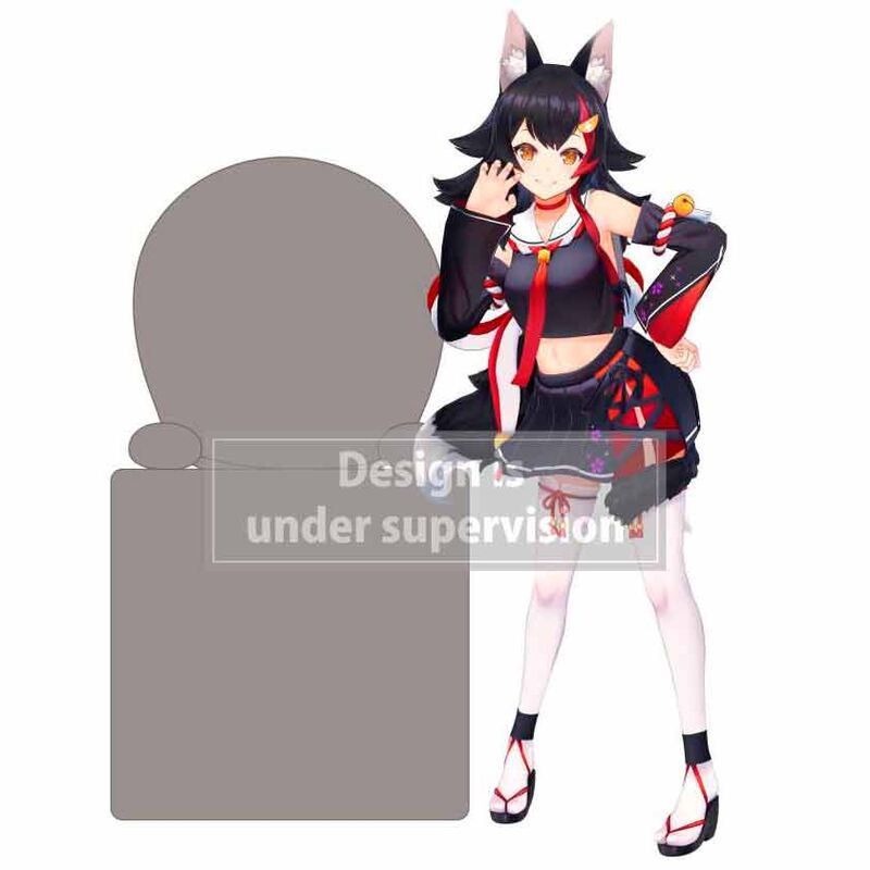 Imagen 1 - Figura Hikkake Ookami Mio Hololive Production 10Cm