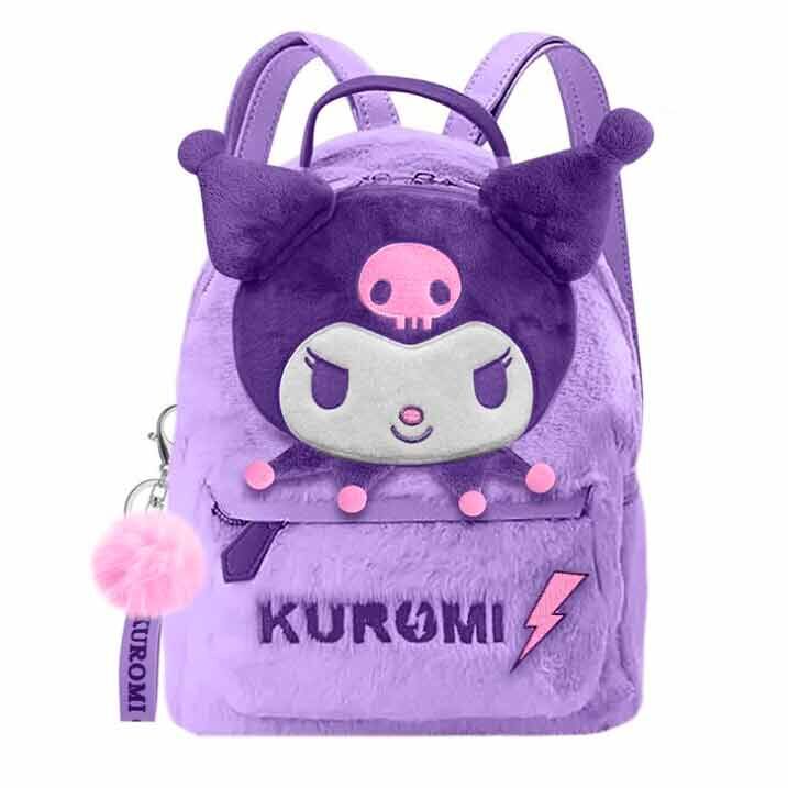 Imagen 1 - Mochila Peluche Kuromi Hello Kitty 32Cm