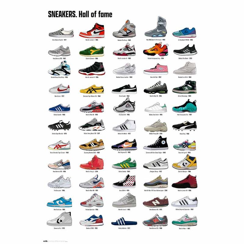 Imagen 1 - Poster Salon De La Fama Zapatillas Deportivas