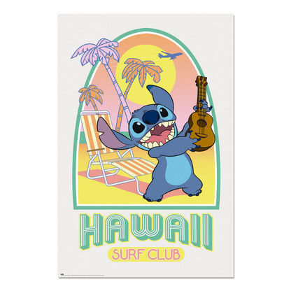 Imagen 1 - Poster Hawaii Club Surf Stitch Disney