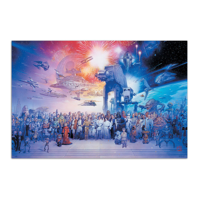 Imagen 1 - Poster Legado Personajes Star Wars