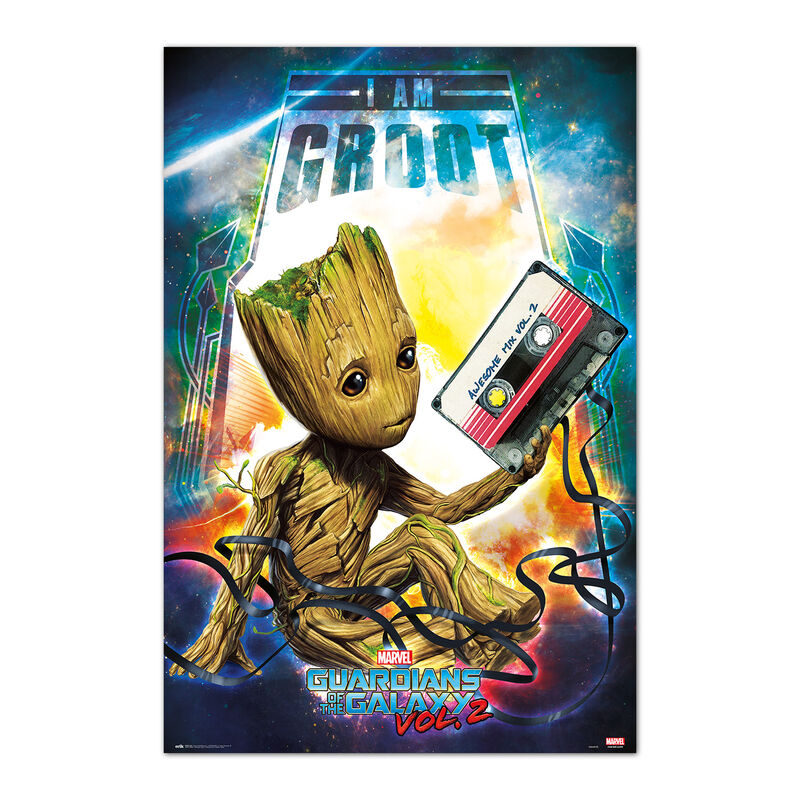 Imagen 1 - Poster Groot Guardianes De La Galaxia 2 Marvel