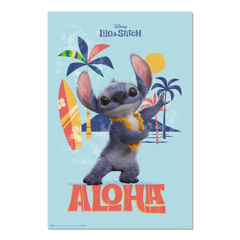 Imagen 1 - Poster Aloha Live Action Stitch Disney