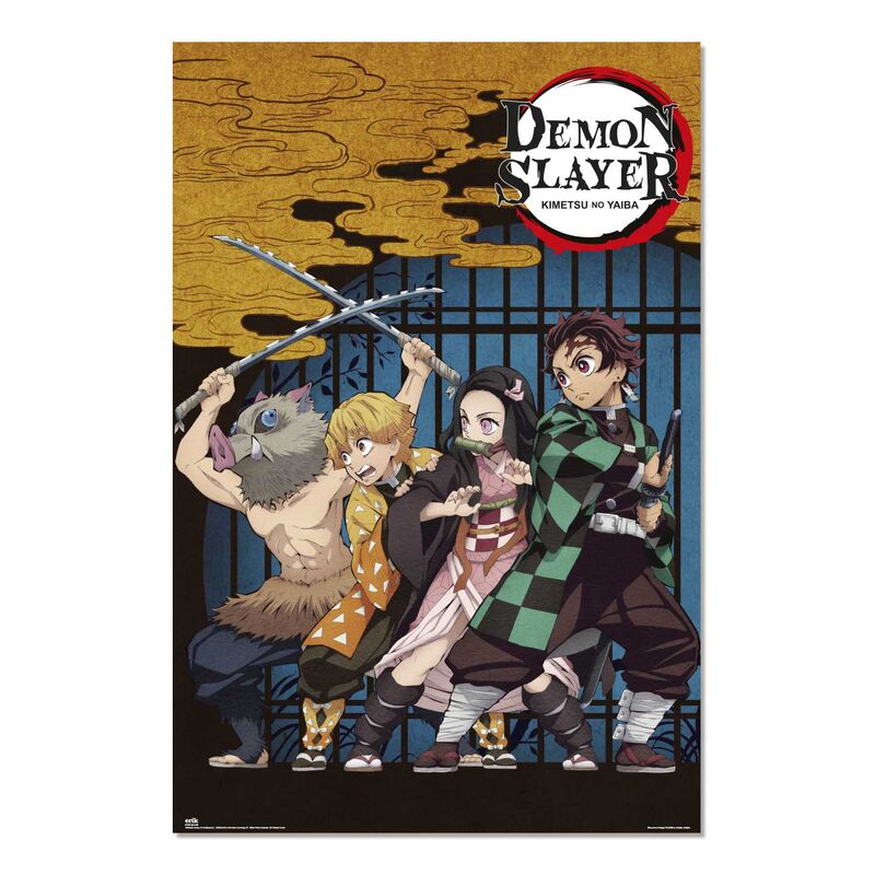 Imagen 1 - Poster La Casa De Los Tambores Demon Slayer Kimetsu No Yaiba