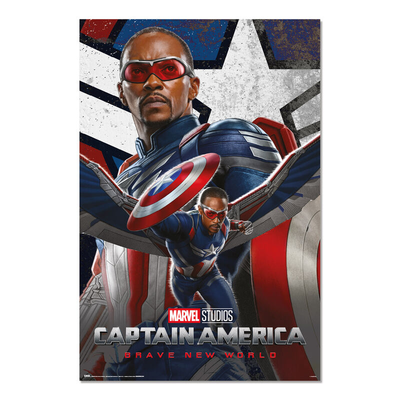 Imagen 1 - Poster Un Nuevo Mundo Capitan America Marvel