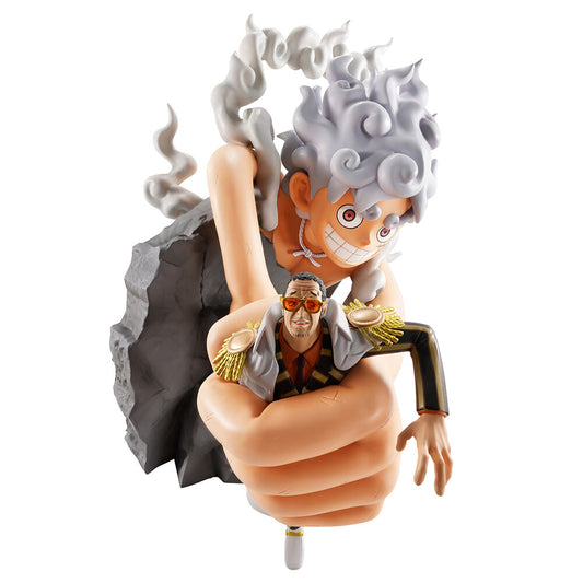 Imagen 1 - Figura Ichibansho Monkey D Luffy Gear 5 Vs Borsalino Burst Of Energy One Piece 22Cm