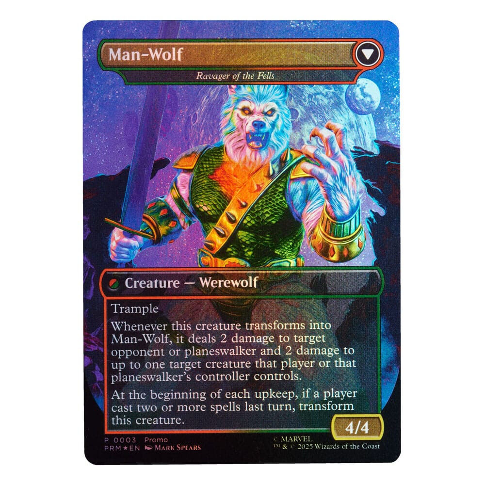 Imagen 7 - Figura Man-wolf Magic The Gathering Spider-man Marvel 15Cm