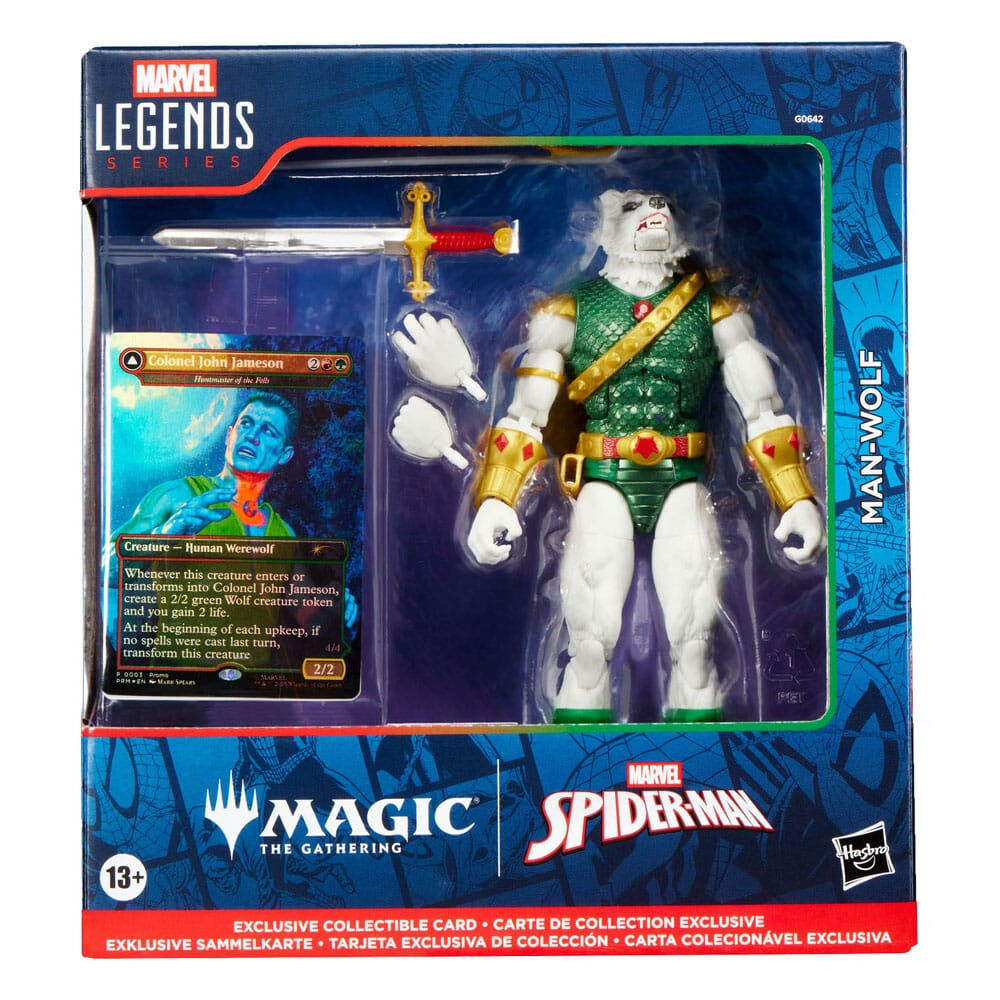 Imagen 1 - Figura Man-wolf Magic The Gathering Spider-man Marvel 15Cm