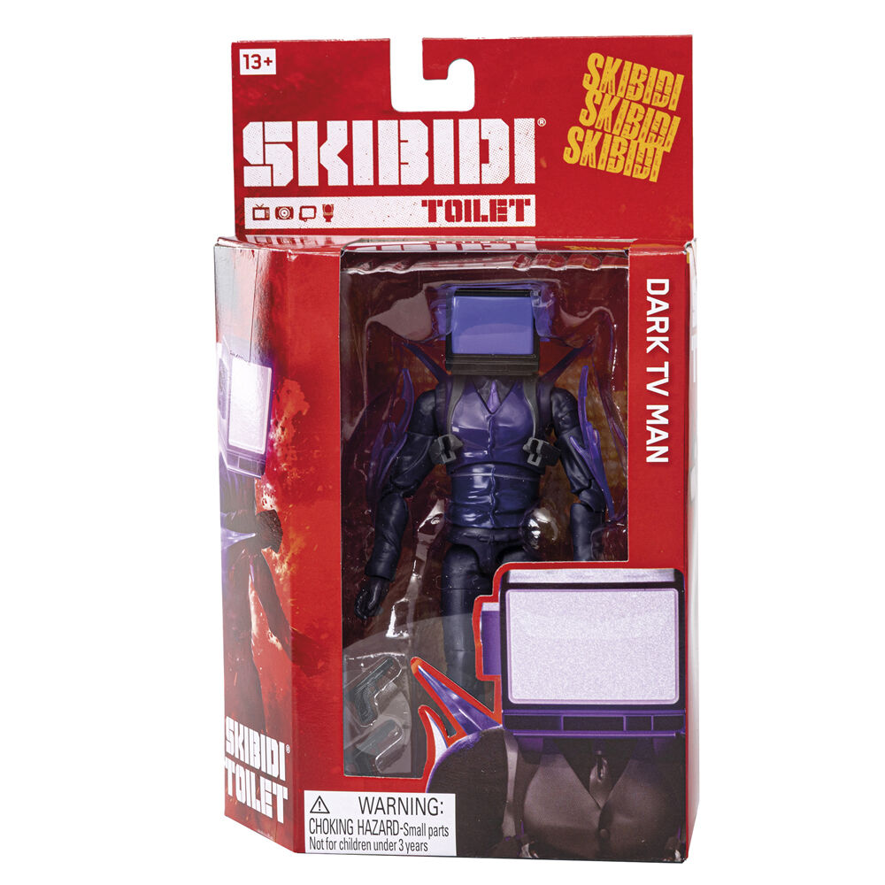 Imagen 2 - Figura Dark Tv Man Skibidi Toilet 16Cm
