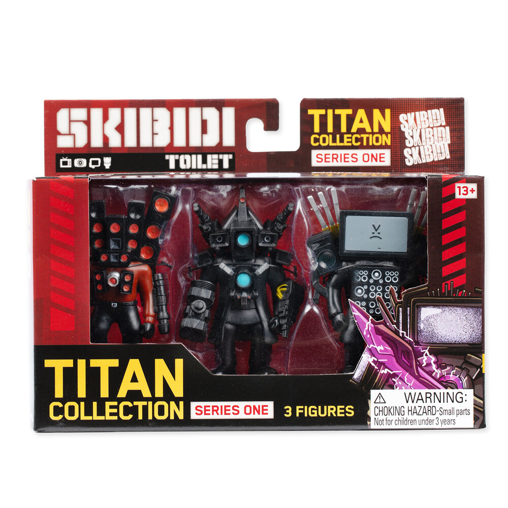 Imagen 2 - Blister 3 Figuras Titan Collection Skibidi Toilet