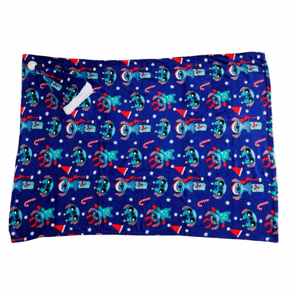 Imagen 1 - Set Manta Coralina + Gorro Stitch Disney